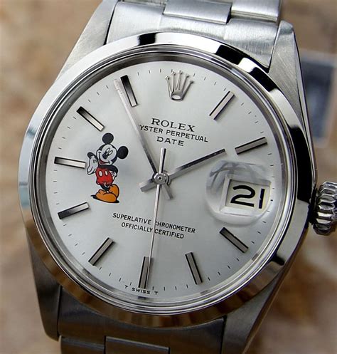 mickey mouse rolex watch for sale|Rolex disney Mickey Mouse watch.